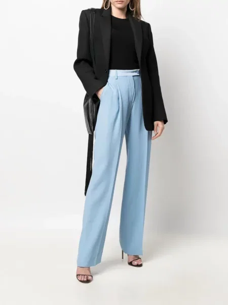 Pantaloni Alberta Ferretti albastru