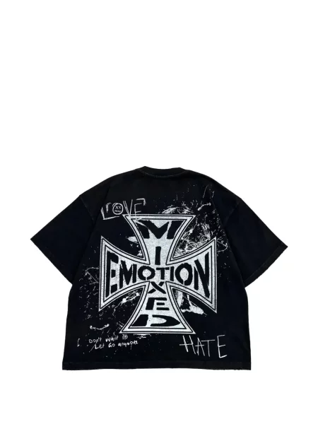 Tricou Mixed Emotion cu imagine negru