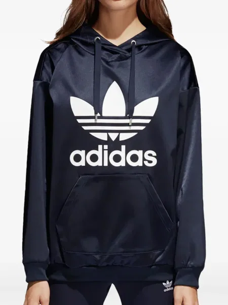 Cropp top Adidas cu dungi cu un umăr gol negru