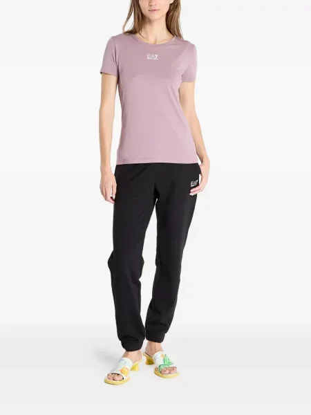 Μπλούζα Ea7 Emporio Armani με σχέδιο ροζ