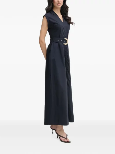 Cu centură rochie maxi Gaudi fără mâneci albastru