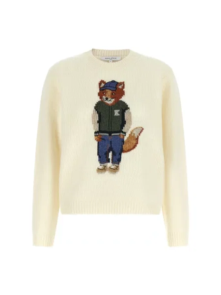 Sweter Maison Kitsune biały