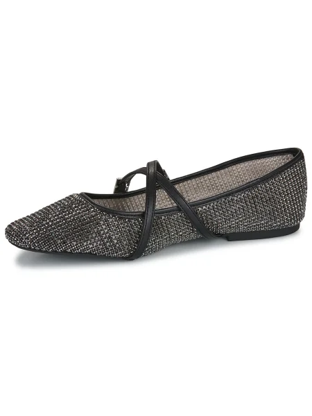STEVE MADDEN Balerini cu glezna Watchlist / argintiu negru