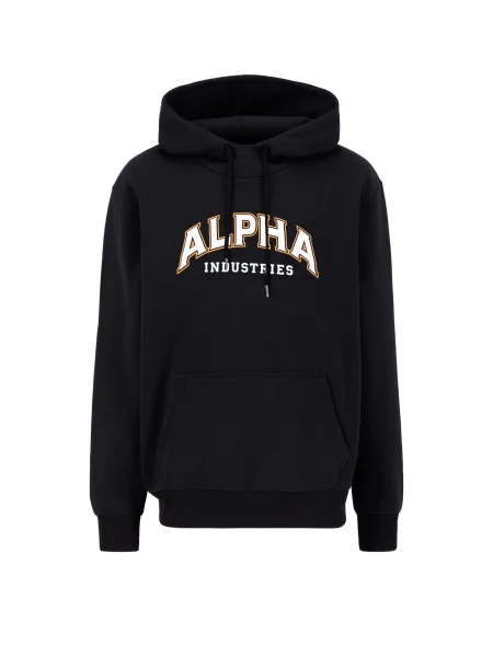 Geacă Alpha Industries cu glugă negru