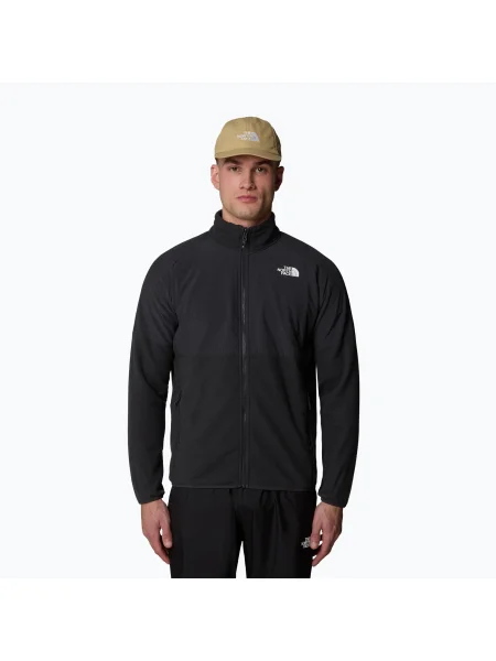 Мъжки суитшърт The North Face Glacier Heavyweight Full Zip asphalt grey/tnf black черно