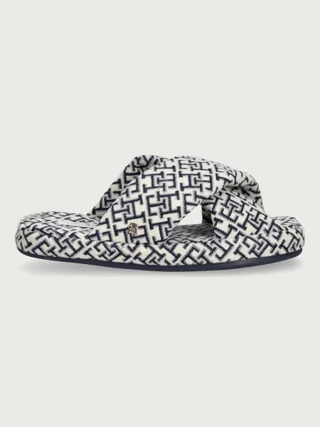 Tommy Hilfiger copati TH FEMININE HOUSE SHOES MONOGRAM modra