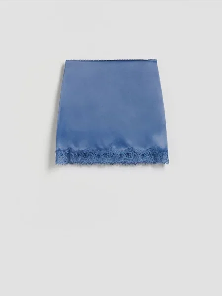 Кружевная юбка Reserved синяя