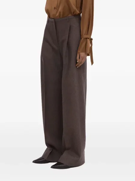 Pantaloni Christian Wijnants din tweed maro