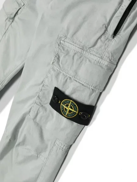 Spodnie cargo dziecięce Stone Island szare