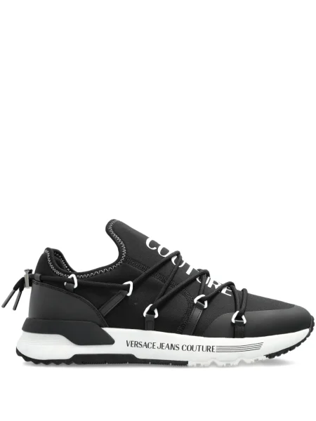 Sneakerși Versace Jeans Couture cu șireturi din dantelă negru