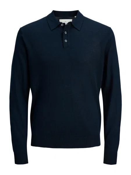 Jack&Jones Pulover Merino Bleumarin albastru