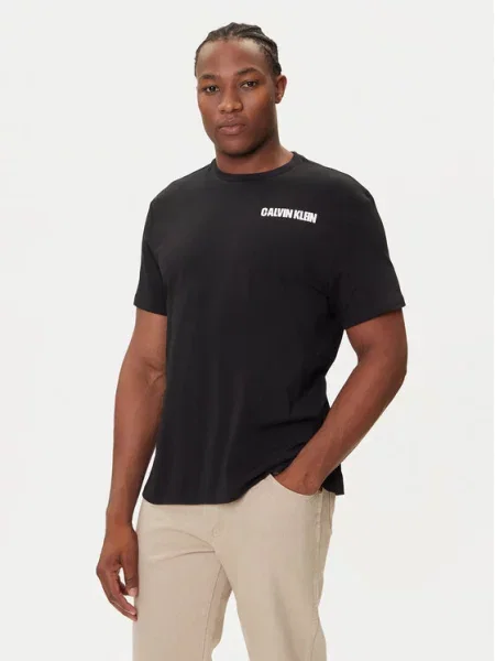 T-shirt Calvin Klein Jeans Ss Calvin Line 3 Tee Black S crna