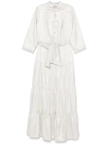 Rochie maxi Baruni de costum alb