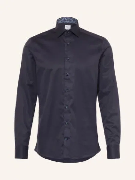 Stenströms Košile Slimline Fit tmavě / černošedá / tmavě modrá