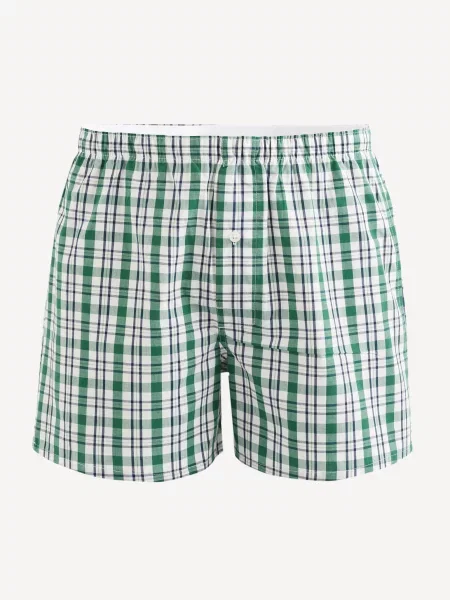 Pantaloni scurți Celio în carouri alb