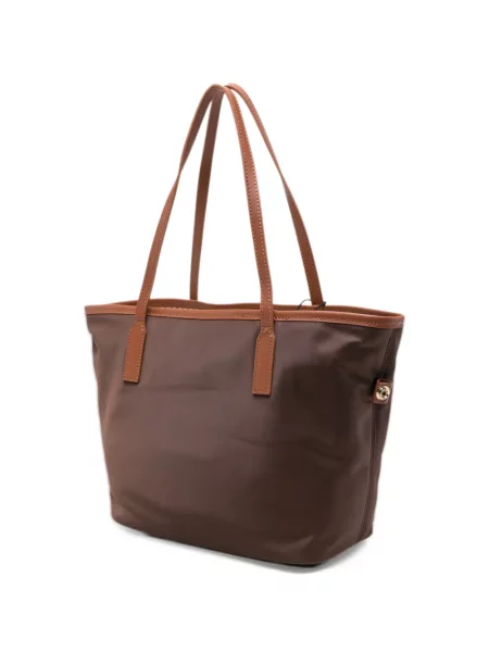 Geantă shopper Mc2 Saint Barth cu autograf maro