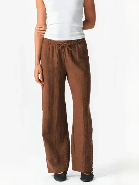 TEESHOPPEN Pantaloni Lilly maro