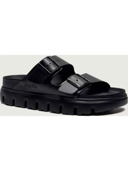 Birkenstock Bőr papucs Arizona PAP Chunky | BIRKENSTOCK X PAPILLIO | narrow fit fekete
