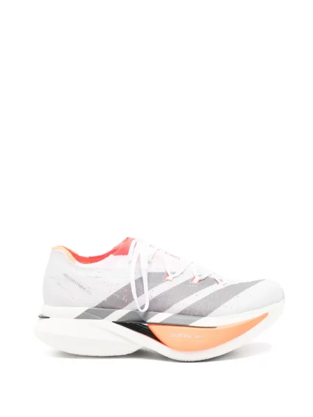 Běžecké šněrovací krajkové kalhoty Adidas šedé
