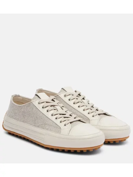 Sneakerși Tod's din piele bej