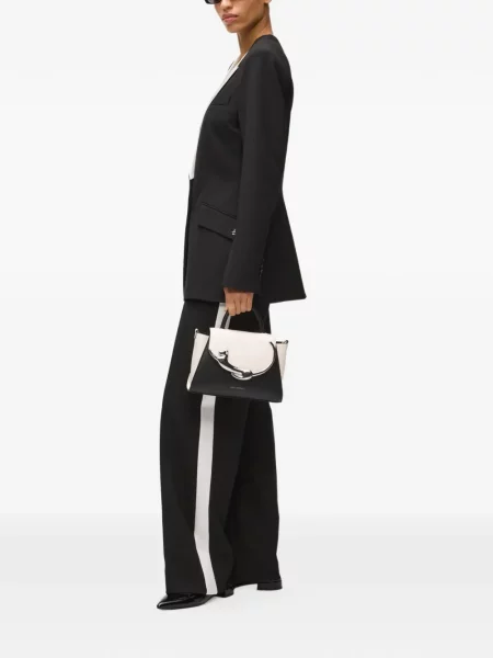 Shopper torbica Karl Lagerfeld s autogramom crna