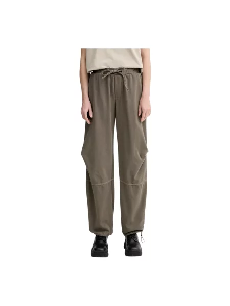 Won Hundred spodnie szerokie high waist zielony