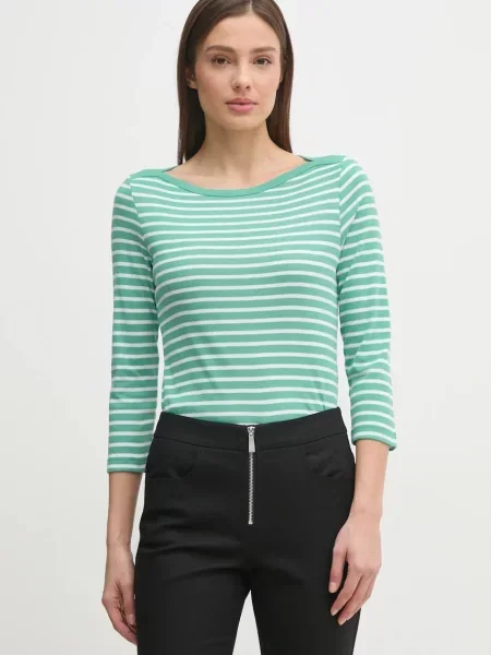 Блуза с дълги ръкави United Colors of Benetton зелено