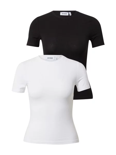 WEEKDAY Tricou negru alb