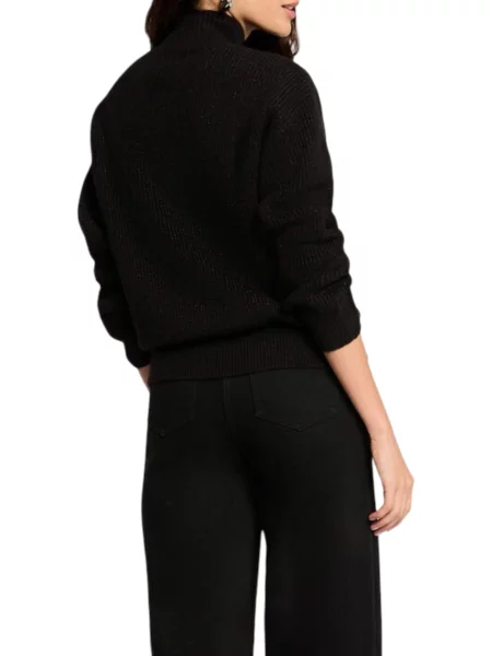 Pulover Morgan De Toi cu guler înalt negru