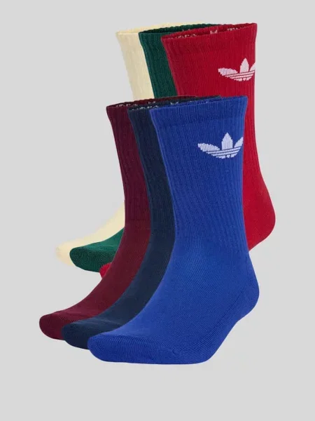 Skarpety z detalem z logo klasyka sport w zestaw 4 szt. Adidas Originals zielone