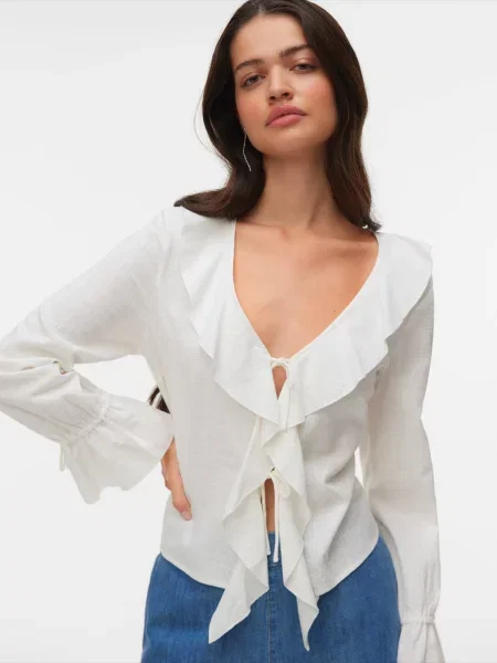 VERO MODA Bluză VMJAMIE' alb