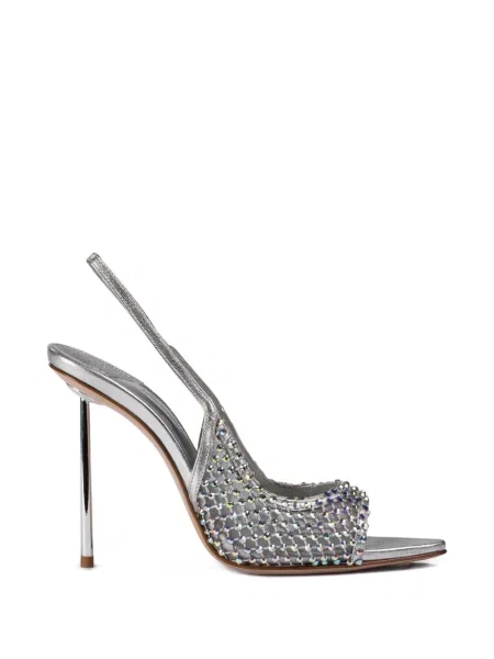 Sandale Le Silla slingback alb