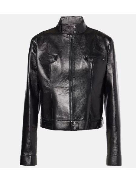 Geanta de piele Magda Butrym negru