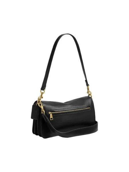 Coach torebka crossbody skórzana Tabby 26 in Soft Grain Leather czarna