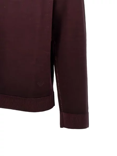 Плетена жилетка Emporio Armani червено