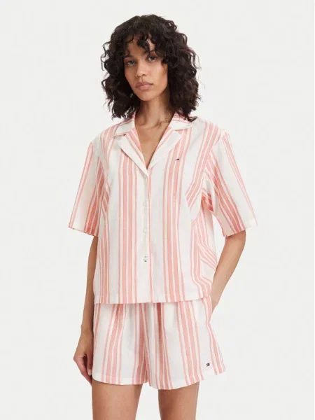 Tommy Hilfiger Pižama Spalvota Regular Fit balta