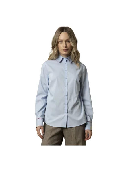 Koszula Kocca z długim rękawem elegancka niebieska