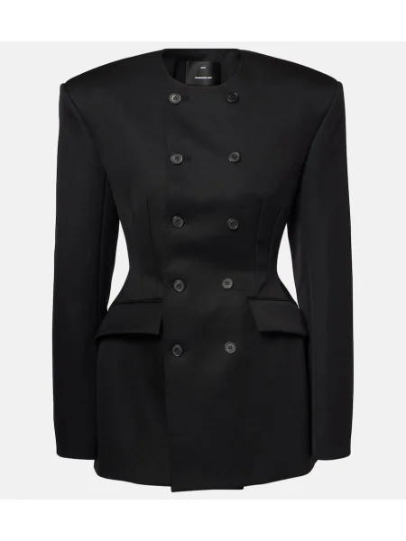 Rochie Wardrobe.nyc din țesătură twill de costum negru