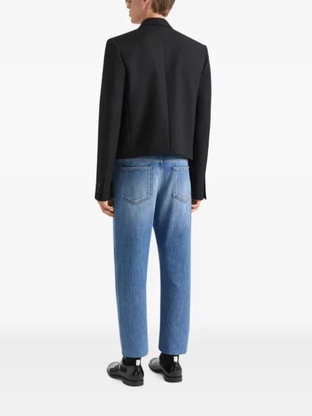Decupat geacă Givenchy de lână negru