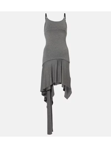 Rochie The Attico din jerseu gri