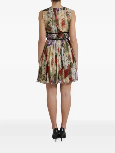 Rochie mini Dolce & Gabbana cu model floral cu imagine