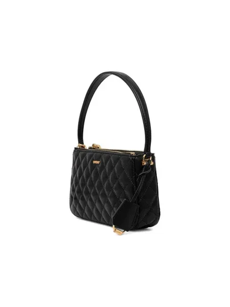 Geanta de piele Dkny negru