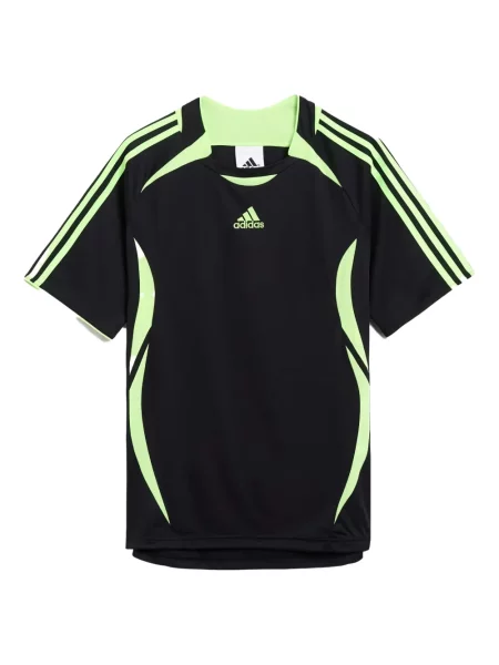 Ριγέ μπλούζα Adidas μαύρο