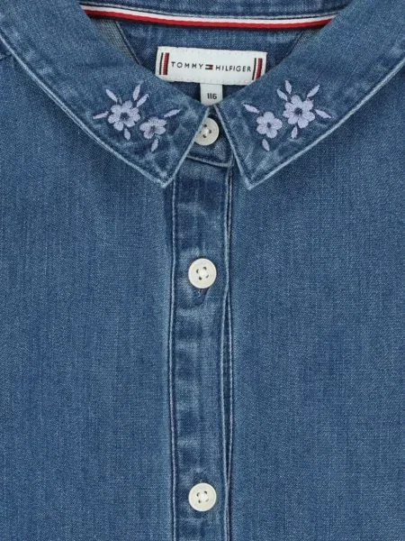 Sukienka dziecięca Tommy Hilfiger niebieska