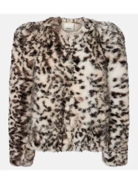 Geacă Isabel Marant cu imagine cu model leopard