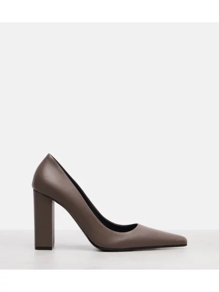 Pantofi cu toc Alaïa din piele maro