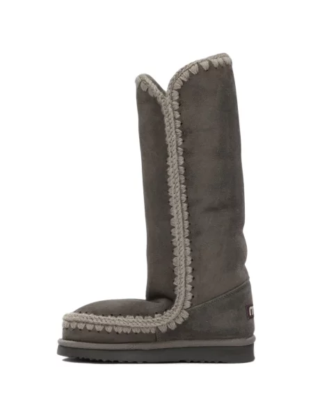 Botine Mou din piele de oaie gri