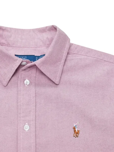 Поло тениска Polo Ralph Lauren бродирана розово