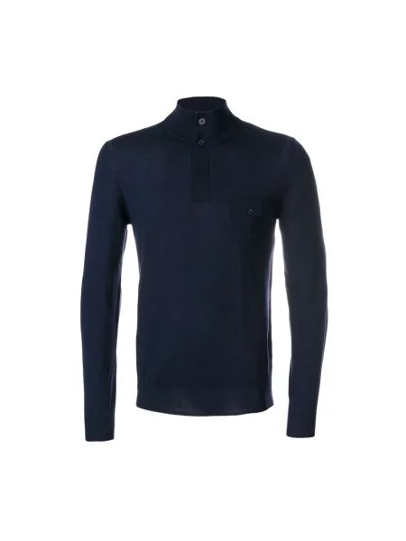Sweter Paolo Pecora wełniany niebieski