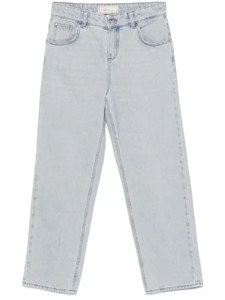 Blugi Blumarine cu broderie albastru